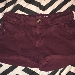 Maroon shorts